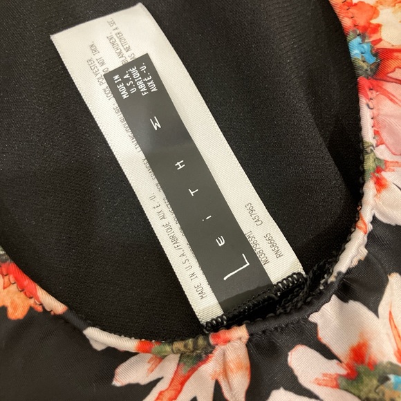 NWOT Nordstrom Leith floral print one piece bathing swim suit flower - Picture 8 of 8